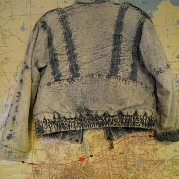 Street Worn Denim Jacket Acidwash vintage 12 - Picture 2 of 4